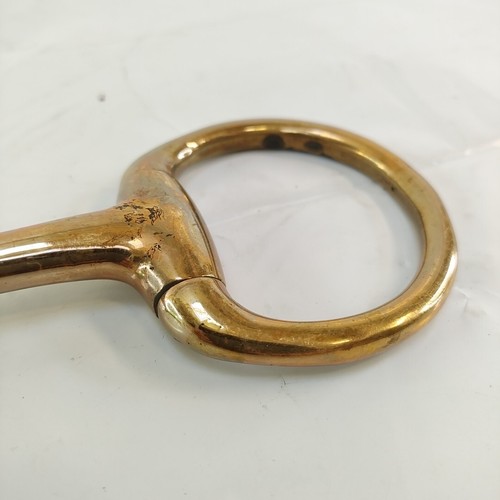 Horse Bit New Egg Butt Fixed 5 1/4-inch Thin Mouth Ring Gag Stainless Equine Art - Picture 6 of 9