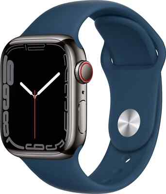 Apple Watch Series 7 41mm 45mm GPS +WIFI + LTE UNLOCKED Stainless 