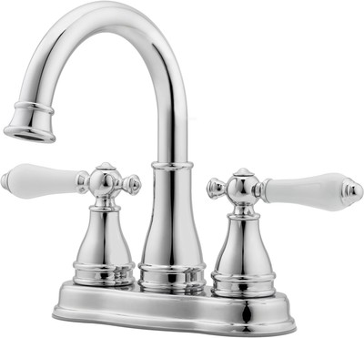 Sonterra Bathroom Sink Faucet, 4-Inch Centerset, 2-Handle, 3-Hole, Polished Chro