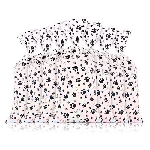 Lecferrarc 100 Pcs Dog Paw Bone Print Treat Bags Puppy Dog Cellophane Candy B... - Picture 4 of 7