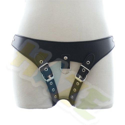 Sexy Female Leather Chastity Belt Device Pants Underwear Thong Harness Restraint - Picture 5 of 9