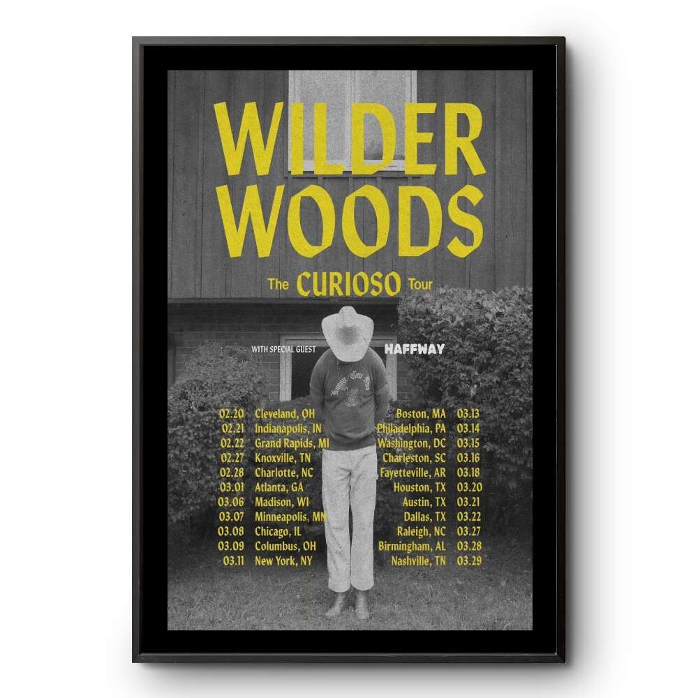 Wilder Woods The Curioso Tour 2025 Poster Wall Art Decor