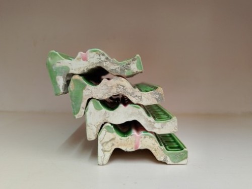 Rare Vintage 4 Piece Tiles H & R Johnson Majolica Art England Tiles. - Picture 17 of 19