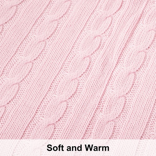 NTBAY 100% Cotton Blanket Weighted Warm Good Craftsmanship 14 Colors Throw Twin - Picture 82 of 108