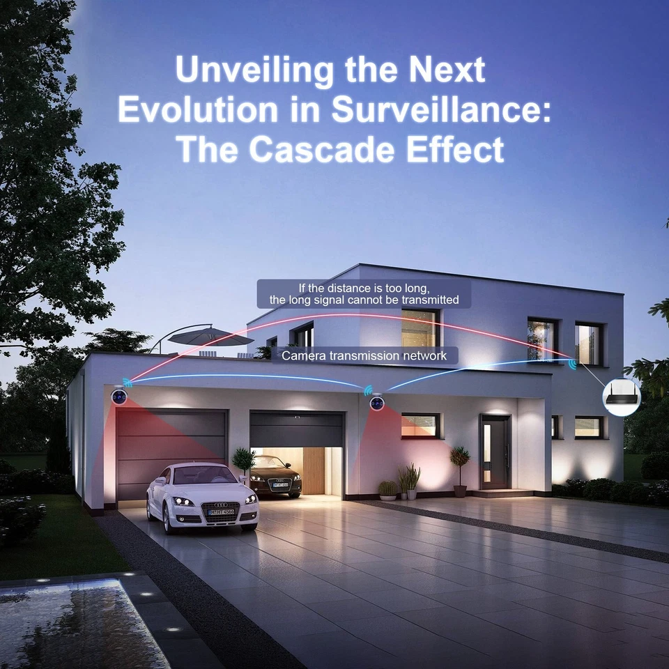 SmartSF WIFI Sistema de Cámara de Seguridad Inalámbrico Audio 10CH NVR 5MP CCTV Kit 3TB HDD Foto 4 de 4