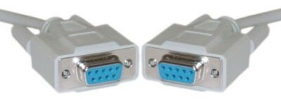 Lot50 6ft DB9pin Female~F Null Modem Cross/Nul wired,Serial RS232cable/Cord/Wire