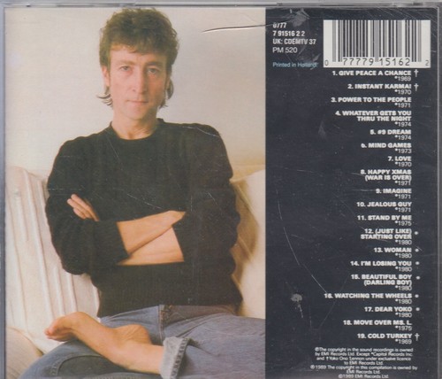 JOHN LENNON "The John Lennon Collection" Best Of CD - Imagen 2 de 2