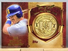 2015 Update First Home Run Medallion #FHRM-10 Edgar Martinez Mariners 0653