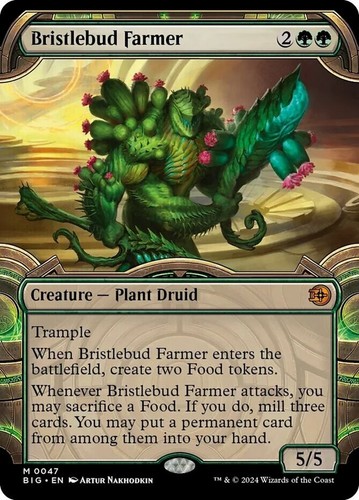1x (47) Bristlebud Farmer - SHOWCASE MTG Outlaws of Thunder Junction: The Big Sc