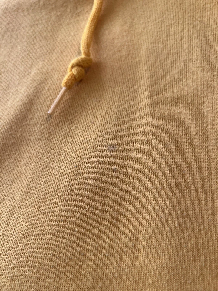 Sudadera con Capucha Nike Tonal Swoosh Años 90 De Colección M Hecha en EE. UU. Amarilla Foto 4 de 4