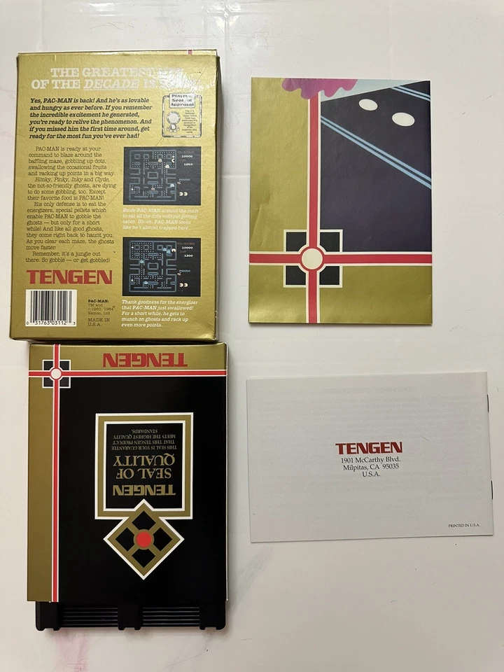 Pac-Man Tengen Nintendo Entertainment System, 1980-1984 Made in USA - Image 2 of 4