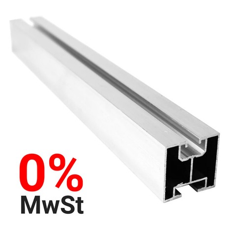 Alu Solarprofil 40x40 Solarschiene Montageprofil Nut 8 & Nut 10 Photovoltaik - Bild 1 von 2