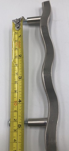Set 3 KBC Cabinet Drawer Pulls Wavy Curve Satin Nickel Contemporary 7 1/4” - Picture 9 of 9