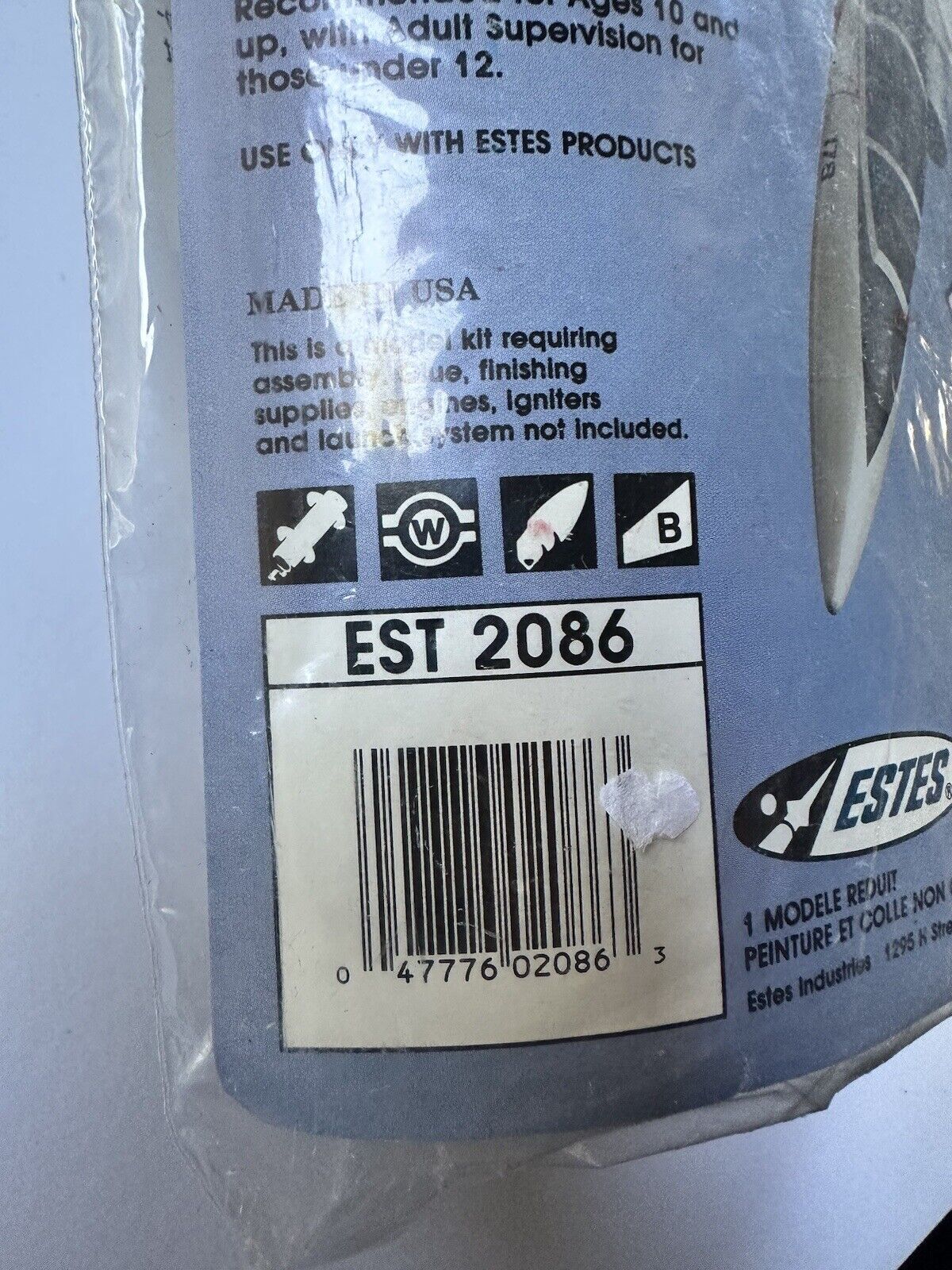 Vintage Estes #2086 Tomcat Flying Model Rocket Challenge Series - Rare - Picture 2 of 5
