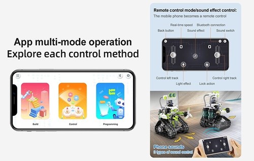 CaDA I. Bot Robot - RC Dual Mode Control - 434 Pieces Brick Model Kit C83001W - Picture 8 of 11