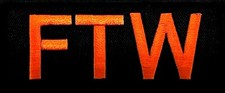 FTW F**K THE WORLD MOTORCYCLE VEST EMBROIDERE...