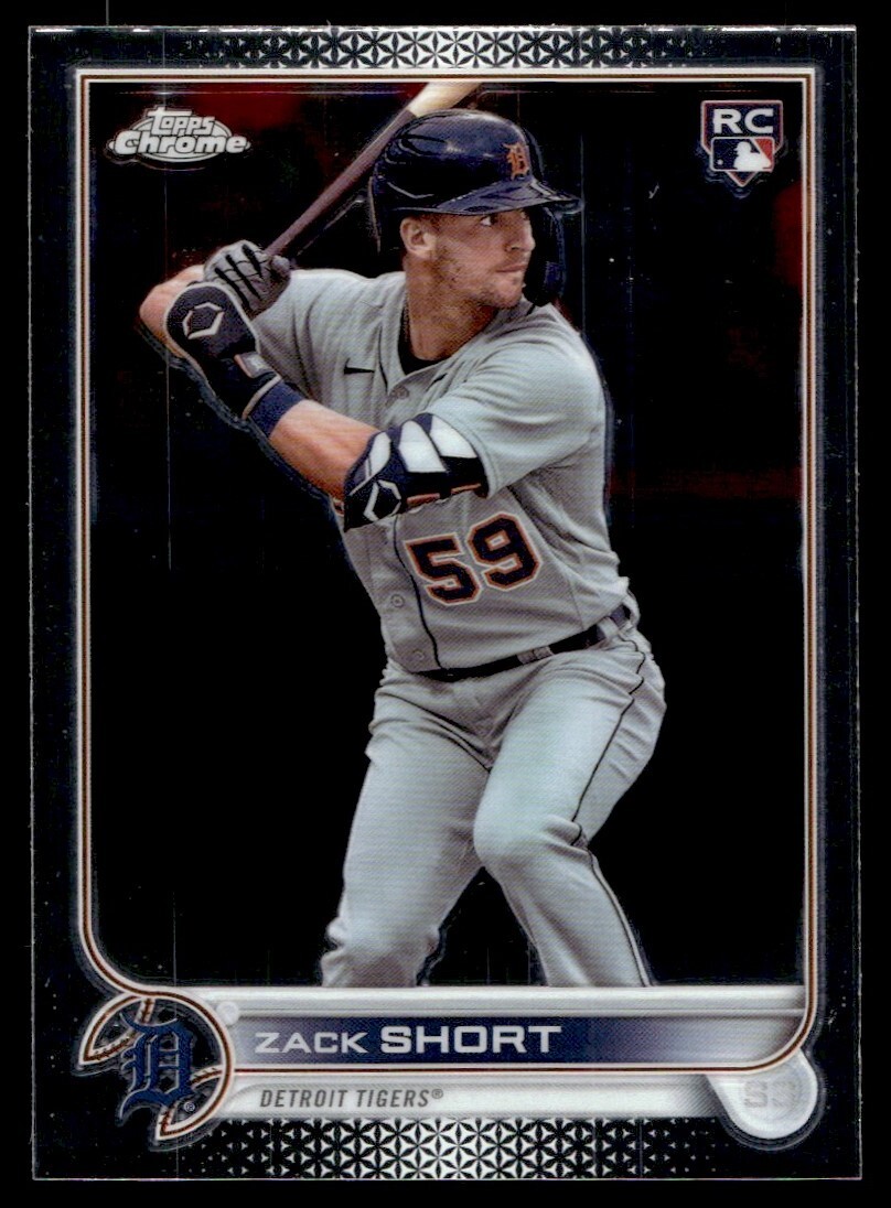The ドーテーズ　under20 2022 Topps Chrome Sonic Zack Short Rookie G68 Detroit Tigers