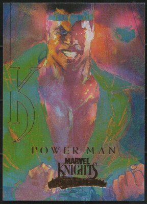 2008 Marvel Masterpieces Bronze ''MARVEL KNIGHTS'' Holofoil Insert #MK8..POWER MAN