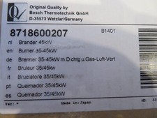 Brenner 35-45kW m. Dichtg u. Gas-Lft.-Vert. für GB162 Buderus 8718600207 Brenner