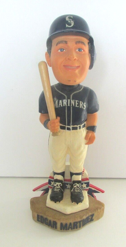 EDGAR MARTINEZ "LEGENDS OF THE DIAMOND" RARE BLUE JERSEY BOBBLEHEAD #655/10,000