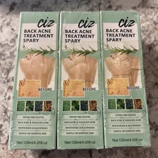3 -CIZ Back Acne Spray Herbal Formula 2 Salicylic Acid Tea Tree Oil 4.5 Oz 6/26