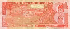 Honduras  1 Lempira   26.8.2004   Series  DK  Circulated Banknote BKW