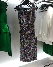 ZARA MULTICOLORED FLORAL PRINTED SHIFT DRESS SIZE XS BNWT ZARA 7733/027