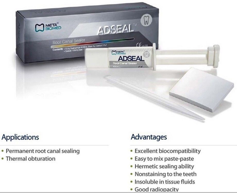 Scellant Endodontique ADSEAL - Résine époxy, Seringue Double 13.5g - Pour Obturation Canaux Radiculaires
