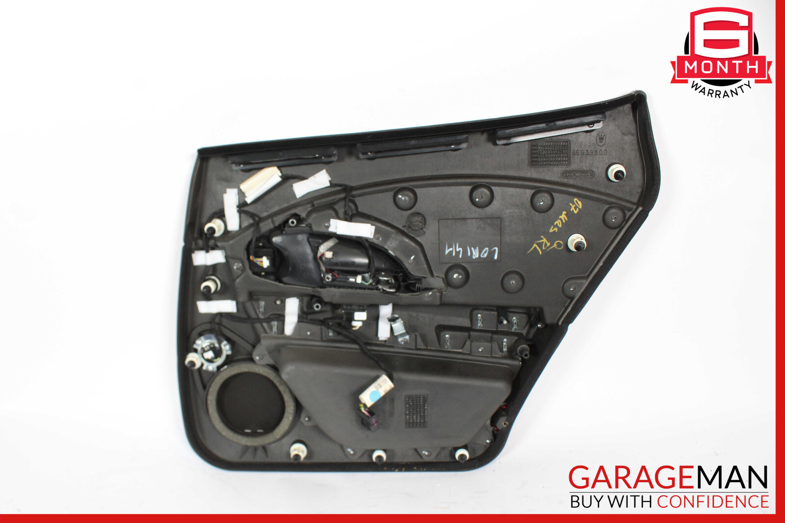 03-13 Maserati Quattroporte M139 Rear Left Side Interior Door Panel Trim Assy