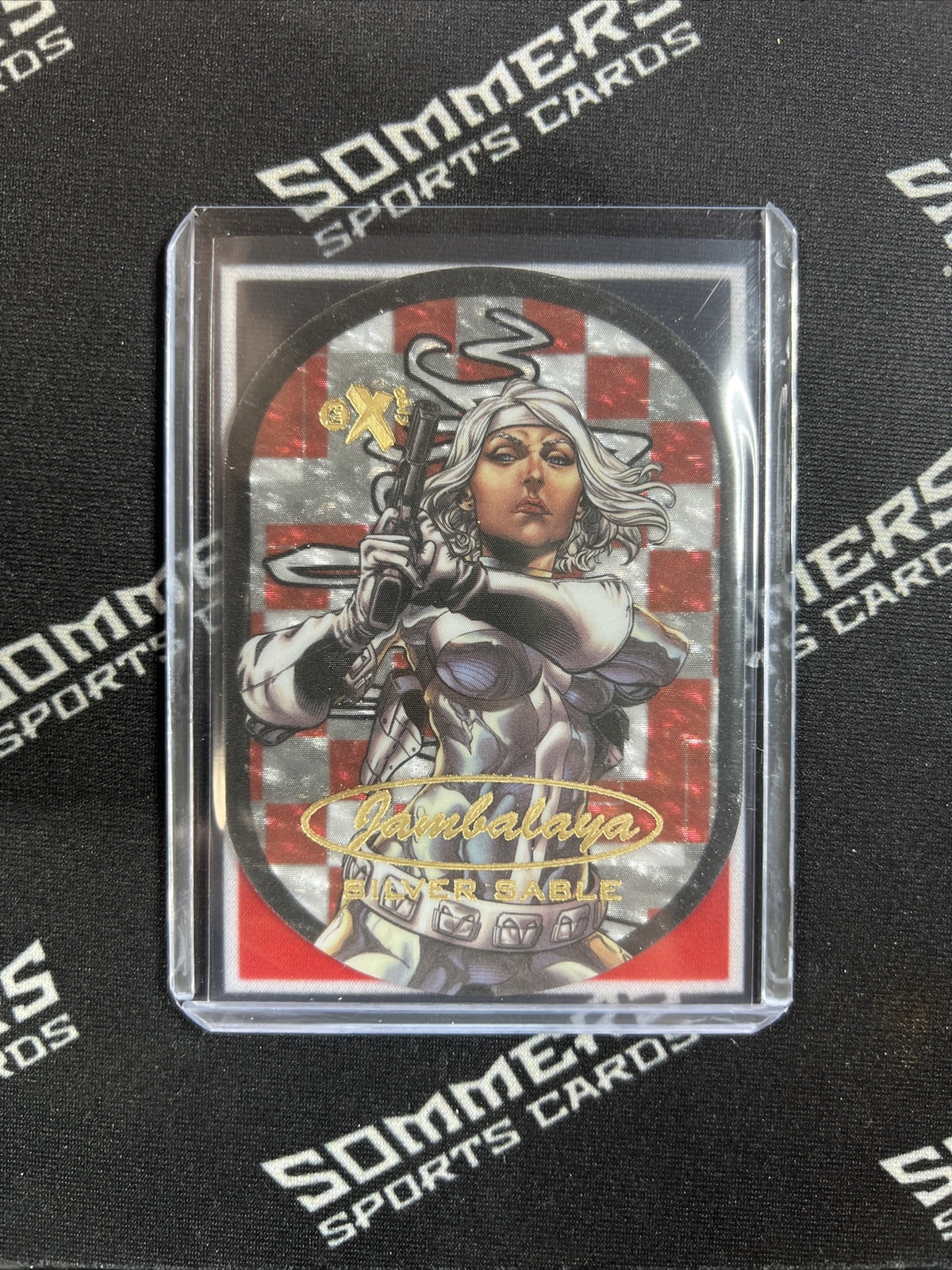 2017 Marvel Fleer Ultra Spider Man EX Jambalaya Silver Sable #23