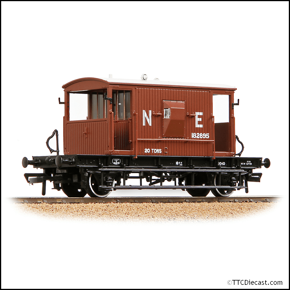 Bachmann 37-529C LNER 20T Brake Van LNER Bauxite  - OO Gauge