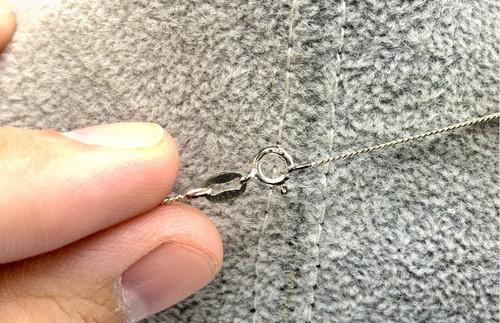 Sterling Silver, M.O.P. Rectangular Pendant Necklace - Picture 5 of 6