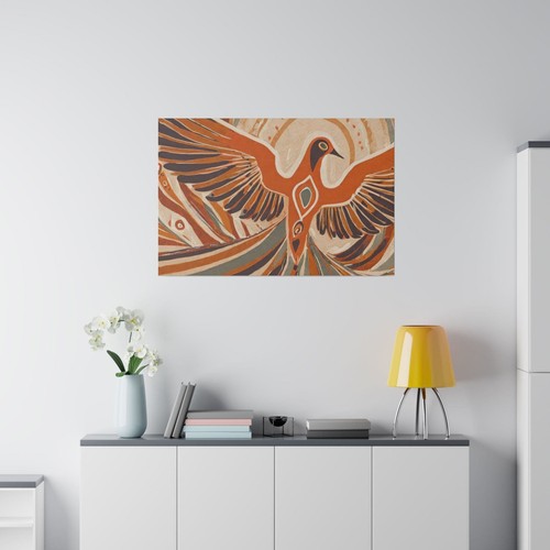 Wall Decor - Giclee Poster Art Print - Dove Art Rust Brown - Picture 5 of 10