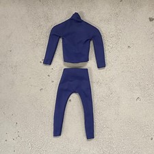 SU-BS-BL: 1/12 Dark Blue body suit for Mezco GWToys VToys 6" muscular body