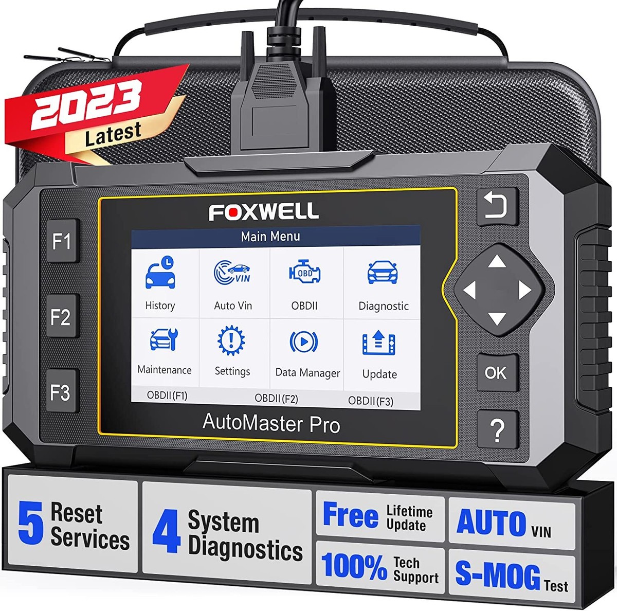 FOXWELL NT614 Elite OBD2 Scanner ABS SRS Oil Transmission Code