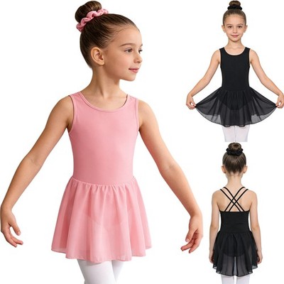 Mädchen Tutu Kinder Ballett Tanzen Kleid Konzert Glitzernd Ballerina Zurück Für