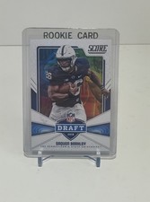 2018 Score - NFL Draft Saquon Barkley #6 (RC) Rookie Card Penn State Eagles RB. rookie card picture