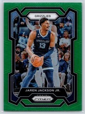 2023-24 Panini Prizm Jaren Jackson Jr Green Prizm Memphis Grizzlies #61