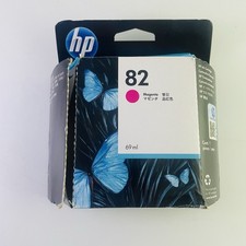 NEW Genuine HP 82 Ink Cartridge Magenta C4912A For DesignJet Exp 2017 Open Box