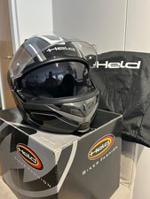 Casco moto nero tenuto, taglia S, mai indossato, borsa e scatola incluse