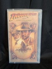 RARE 1989 Indiana Jones and the Last Crusade VHS – Paramount Clear Case #31859