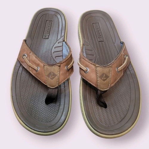 Sperry Men's Baitfish Thong Fisherman Sandals, Sonora, Size 9 M US - Imagen 2 de 10