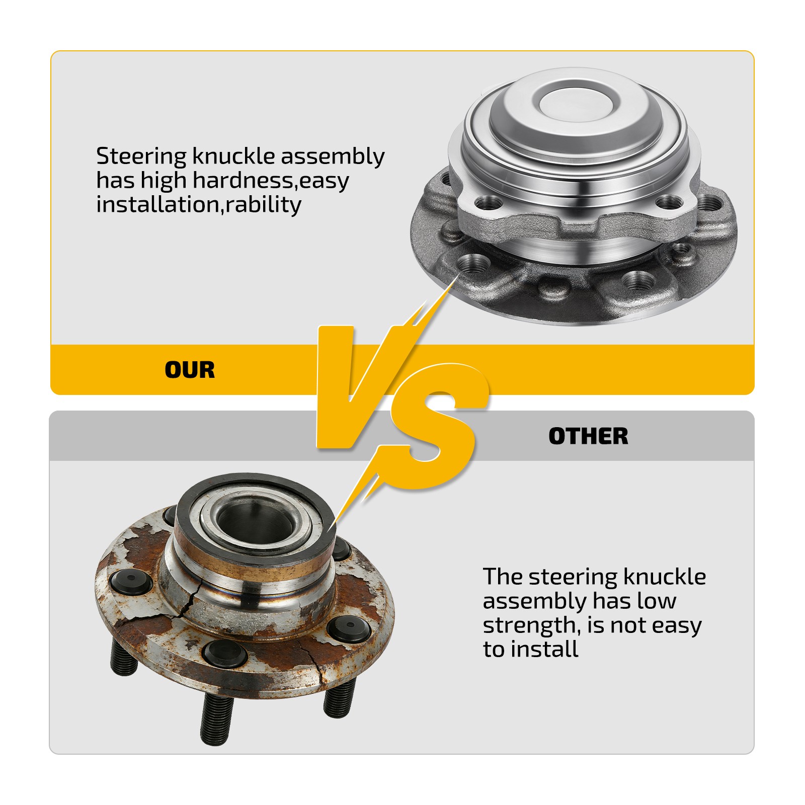 Set of 2 Front Wheel Hub Assembly For Rolls-Royce Wraith 6.6L Dawn 6.6L HA590392