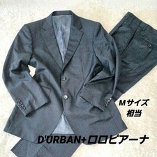 Tuta D'URBAN Loro Piana 2 pezzi uomo nera taglia S righe Italia dal Giappone