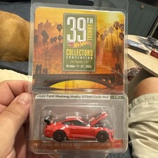 Hot Wheels 39th Convention 2022 Ford Mustang Shelby Gt500 Code Red New Very Nice