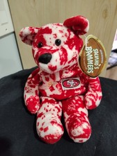 Vintage Salvino s Bammers Steve Young 49ers Bear Plush 1990s NFL With Tags