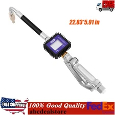 Air Operated Oil Transfer Pump Oil Dispenser Gun With Flow Meter Crystal Display