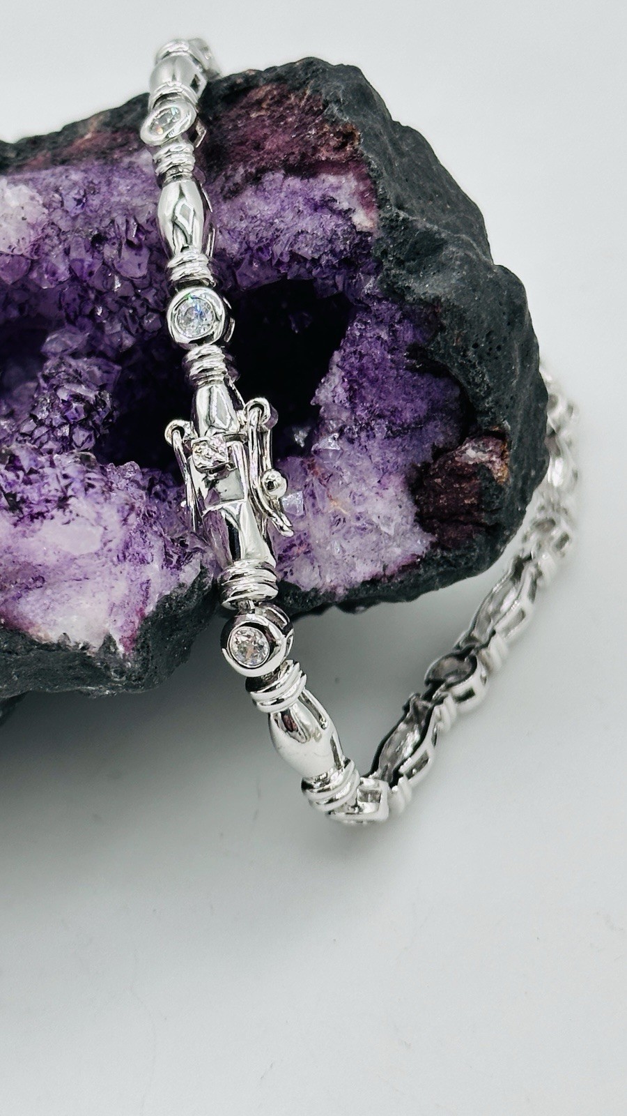 Romantic Crystal Bracelet Stack Set – Silver, Blu… - image 11