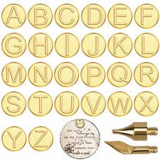 Wood Burning Tips Letters,Wood Alphabet Template for Embossing Metal