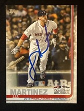 2019 Topps JD Martinez Signed World Series Highlights Card 76 Red Sox Autograph